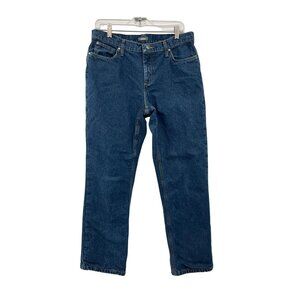 Cabela’s Flannel Lined Jeans Womens 12 Short Used Cotton Winter Denim